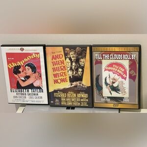 Classic DVD bundle Rhapsody, And Then There Were None, & Till the Clouds Roll By